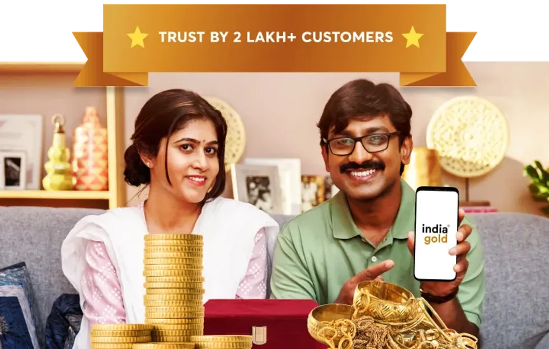 Happy customers with gold