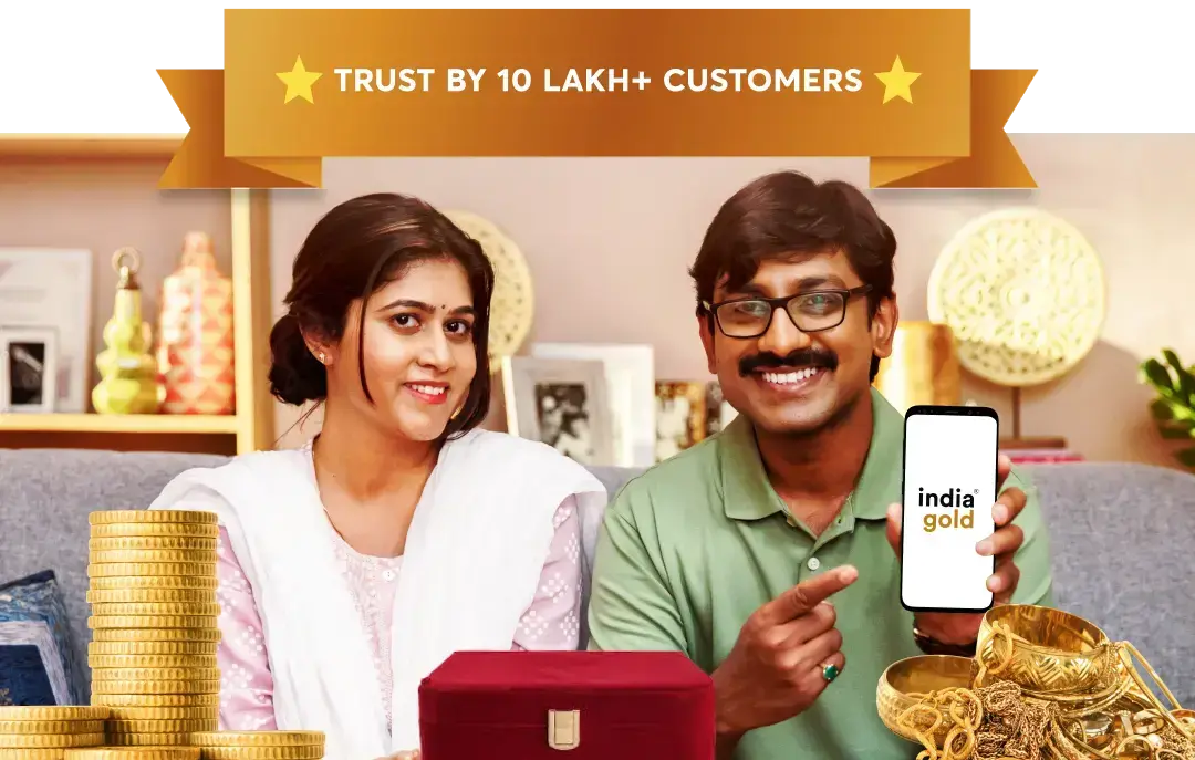 Happy customers with gold